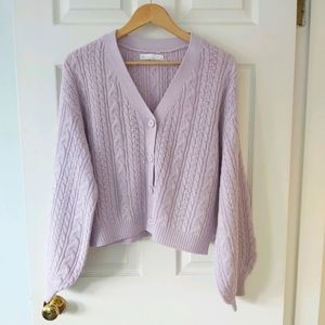 OAK + FORT - Cable Knit Cardigan